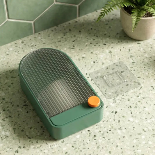 Wall Mounted Soap Holder With Drain Tray Bathroom Soap Dish Self Draining Soap Stand For Sink Kitchen And Wash Basin Hygienic Soap Storage Organizer Ã‚ | Premium, Durable, Compact, Organizer
