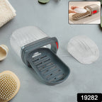 Multipurpose Soap Box Holder With Transparent Dust-proof Lid Sabudani (1 Pc)